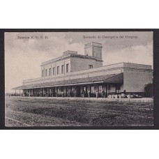 ESTACION DE FERROCARRIL ANTIGUA TARJETA POSTAL ENTRE RIOS CONCEPCION DEL URUGUAY